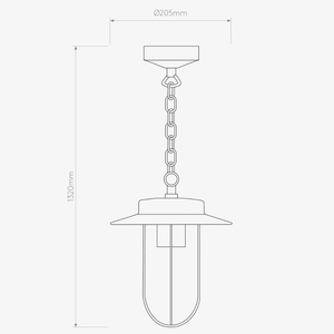 Exterior Pendant Montparnasse Pendant