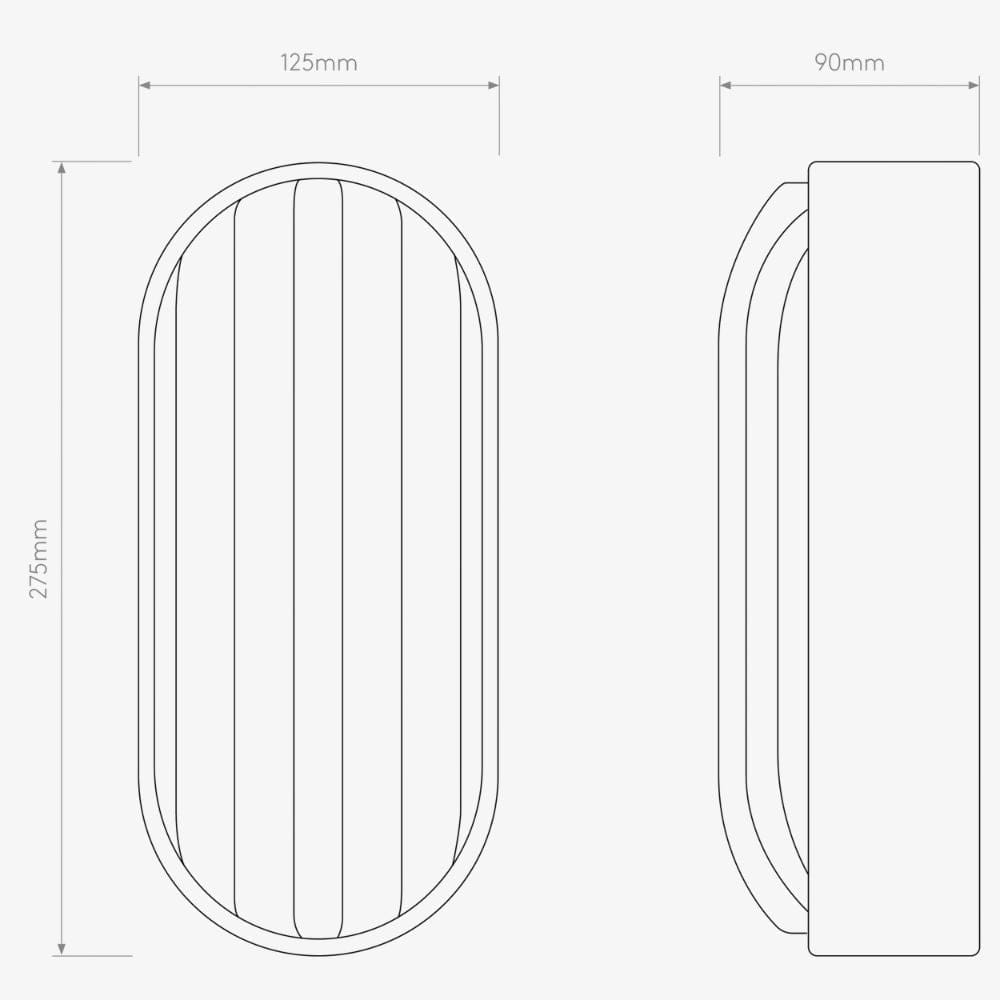 Exterior Wall Light Montreal Oval Wall Light