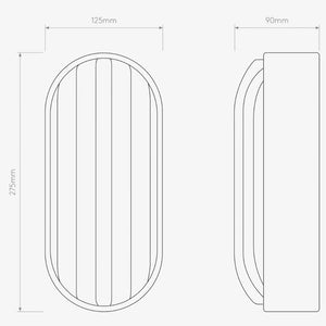Exterior Wall Light Montreal Oval Wall Light