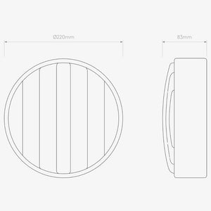 Exterior Wall Light Montreal Round 220 Coastal Wall Light