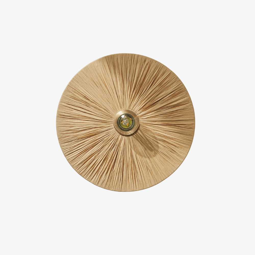 Interior Wall Light / Sconce Moonbeam Raffia Wall Sconce