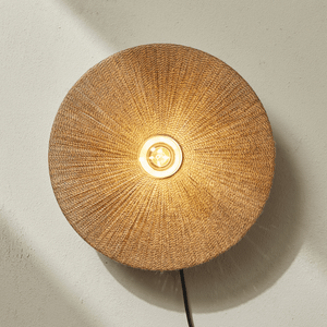 Interior Wall Light / Sconce Moonbeam Raffia Wall Sconce