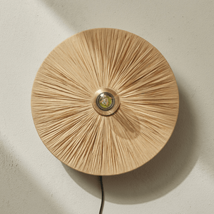 Interior Wall Light / Sconce Moonbeam Raffia Wall Sconce