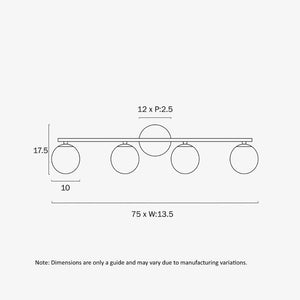 Exterior Wall Light Moran 4-Light Wall Light