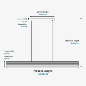 Linear Pendant Munia Linear Pendant