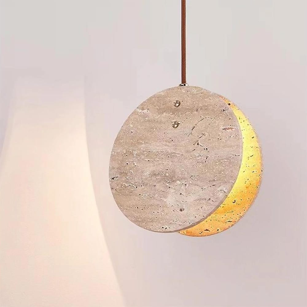 Interior Pendant Nacre Travertine Pendant Light