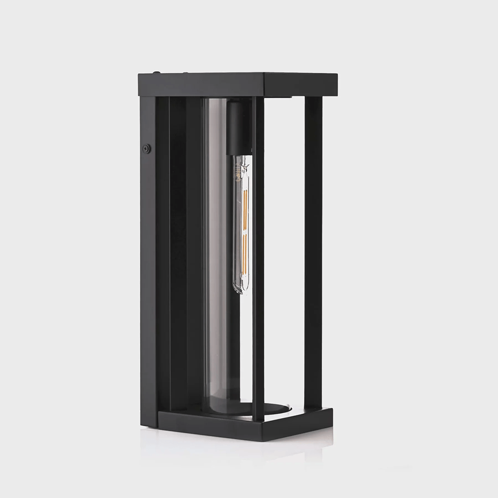 Exterior Wall Light Nalia Galvanised Iron Black Wall Light