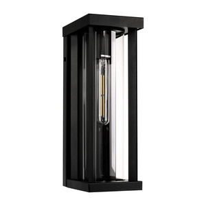 Exterior Wall Light Nalia Galvanised Iron Black Wall Light
