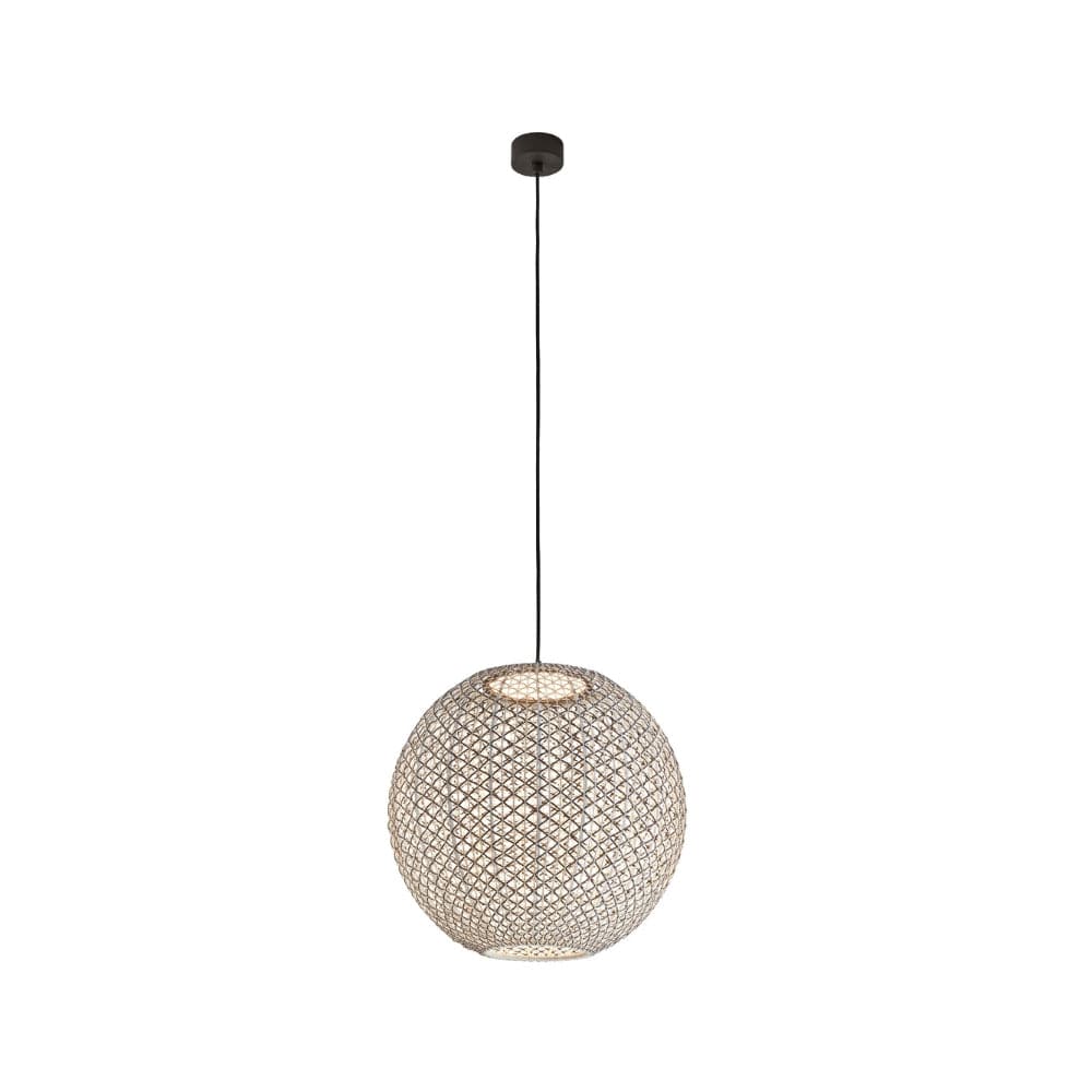 Exterior Pendant Nans Sphere S60 Outdoor Pendant - Beige and Brown