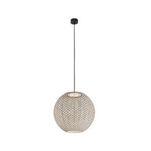 Exterior Pendant Nans Sphere S60 Outdoor Pendant - Beige and Brown