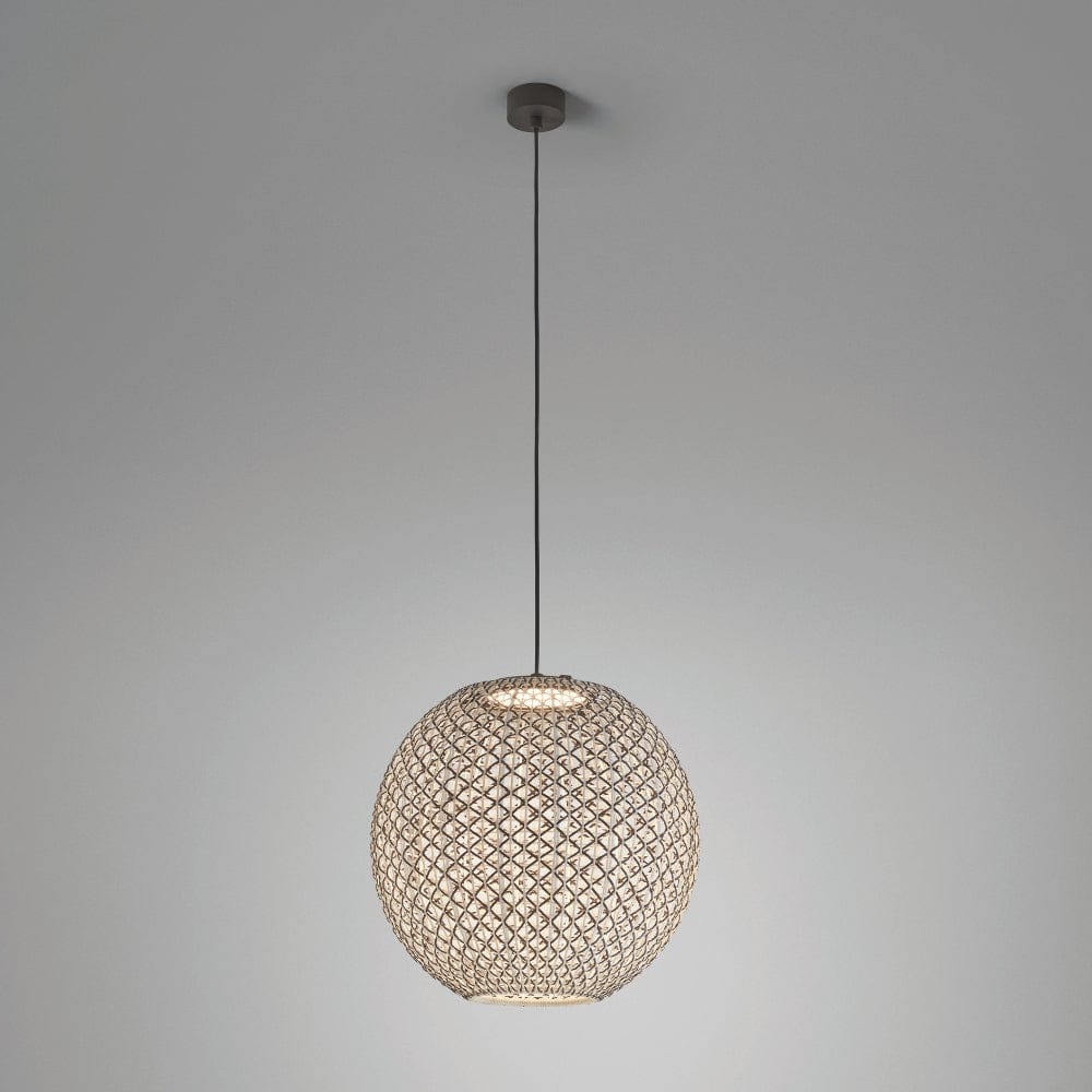 Exterior Pendant Nans Sphere S60 Outdoor Pendant - Beige and Brown