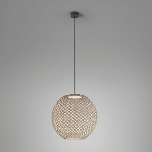 Exterior Pendant Nans Sphere S60 Outdoor Pendant - Beige and Brown
