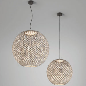 Exterior Pendant Nans Sphere S60 Outdoor Pendant - Beige and Brown
