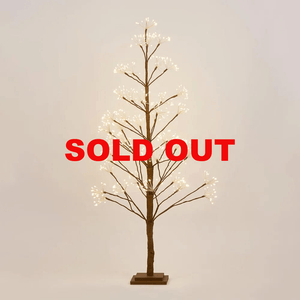 Light Up Tree Nature Brown Starry Tree 120cm