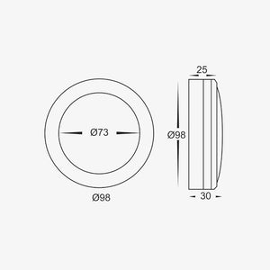 Step Lights Nava Open Face Step Light - 240V