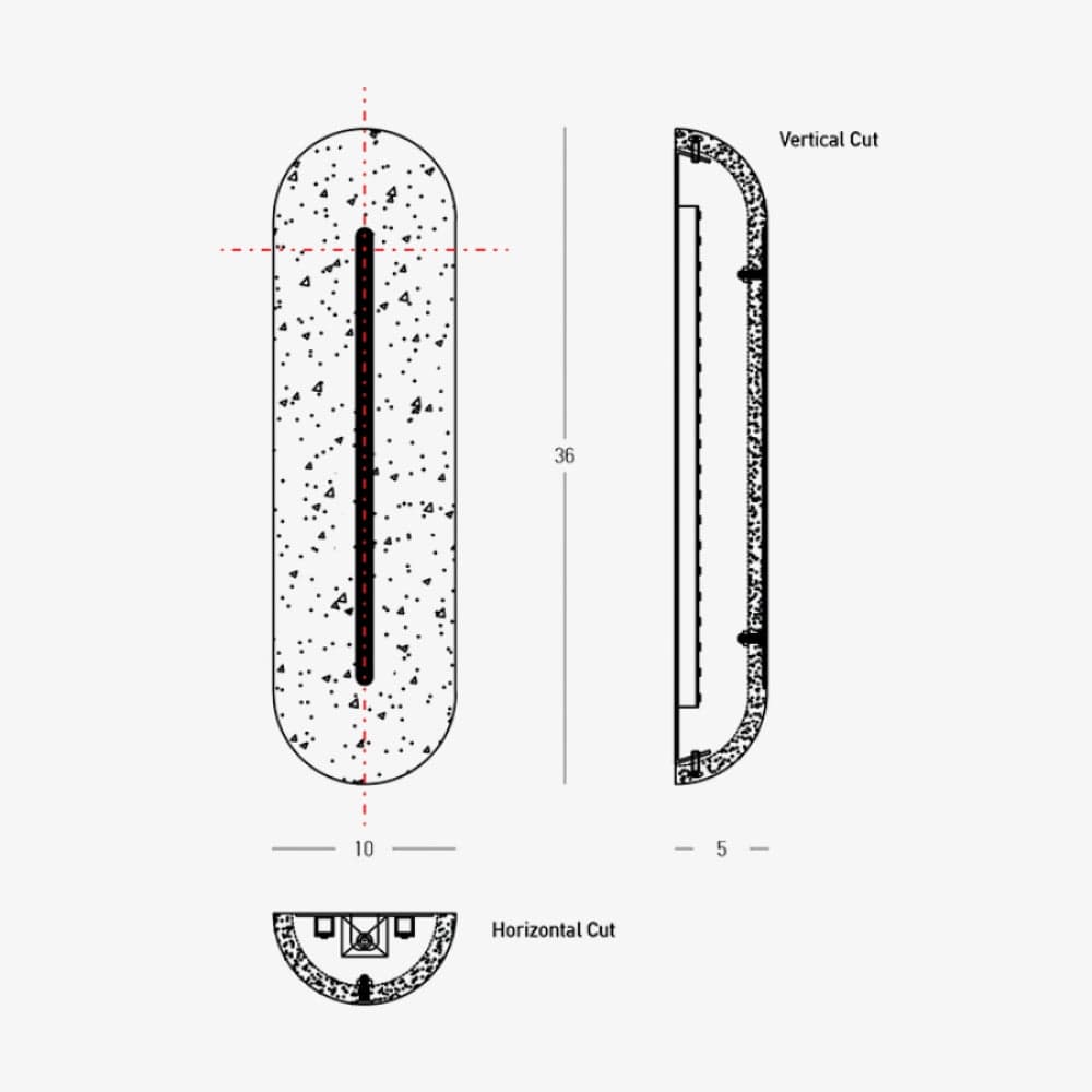 Interior Wall Light / Sconce Naxios Flush Wall Light