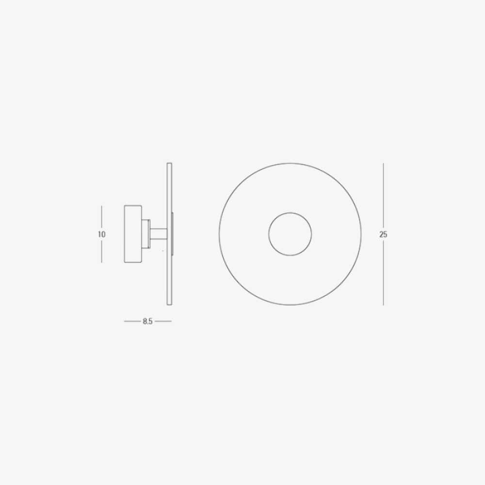 Interior Wall Light / Sconce Naxios Round Accent Wall Light