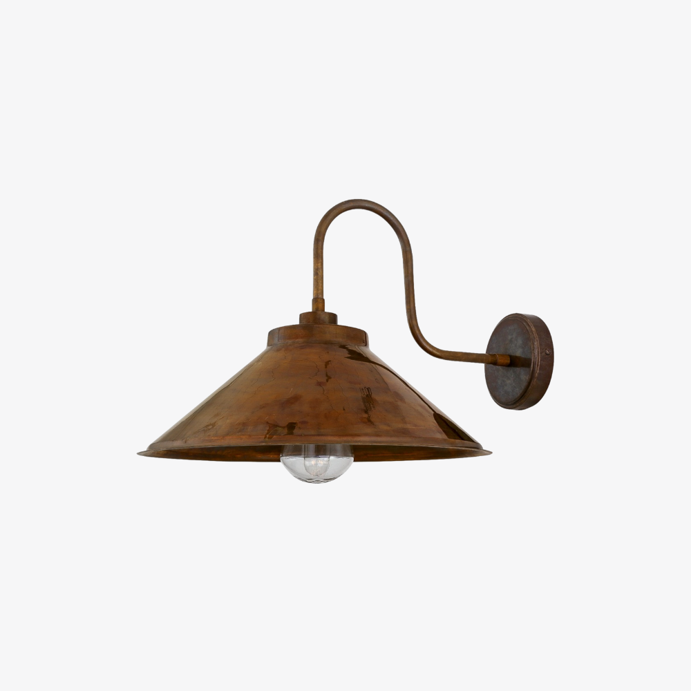 Exterior Wall Light / Nerissa Swan Neck Wall Light