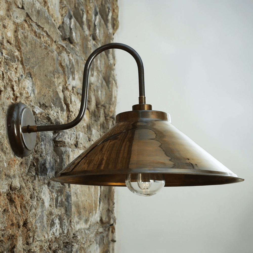 Exterior Wall Light Nerissa Swan Neck Wall Light