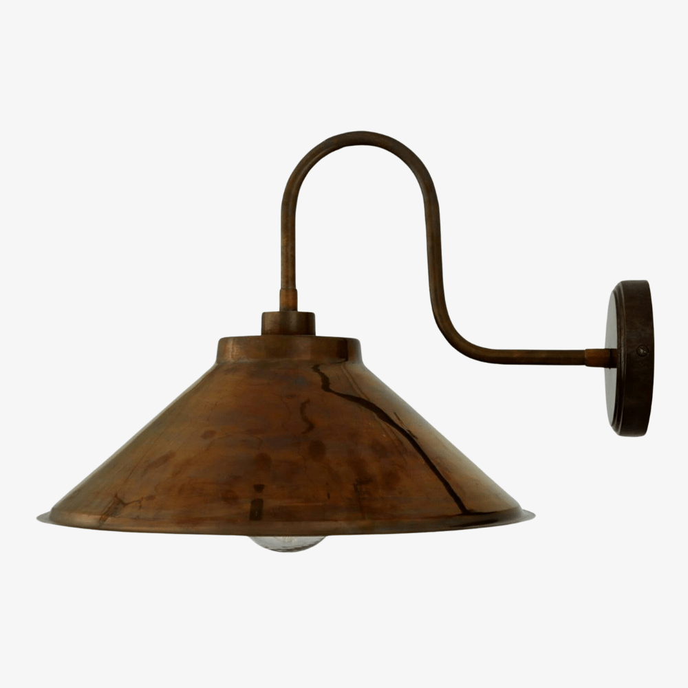 Exterior Wall Light Nerissa Swan Neck Wall Light