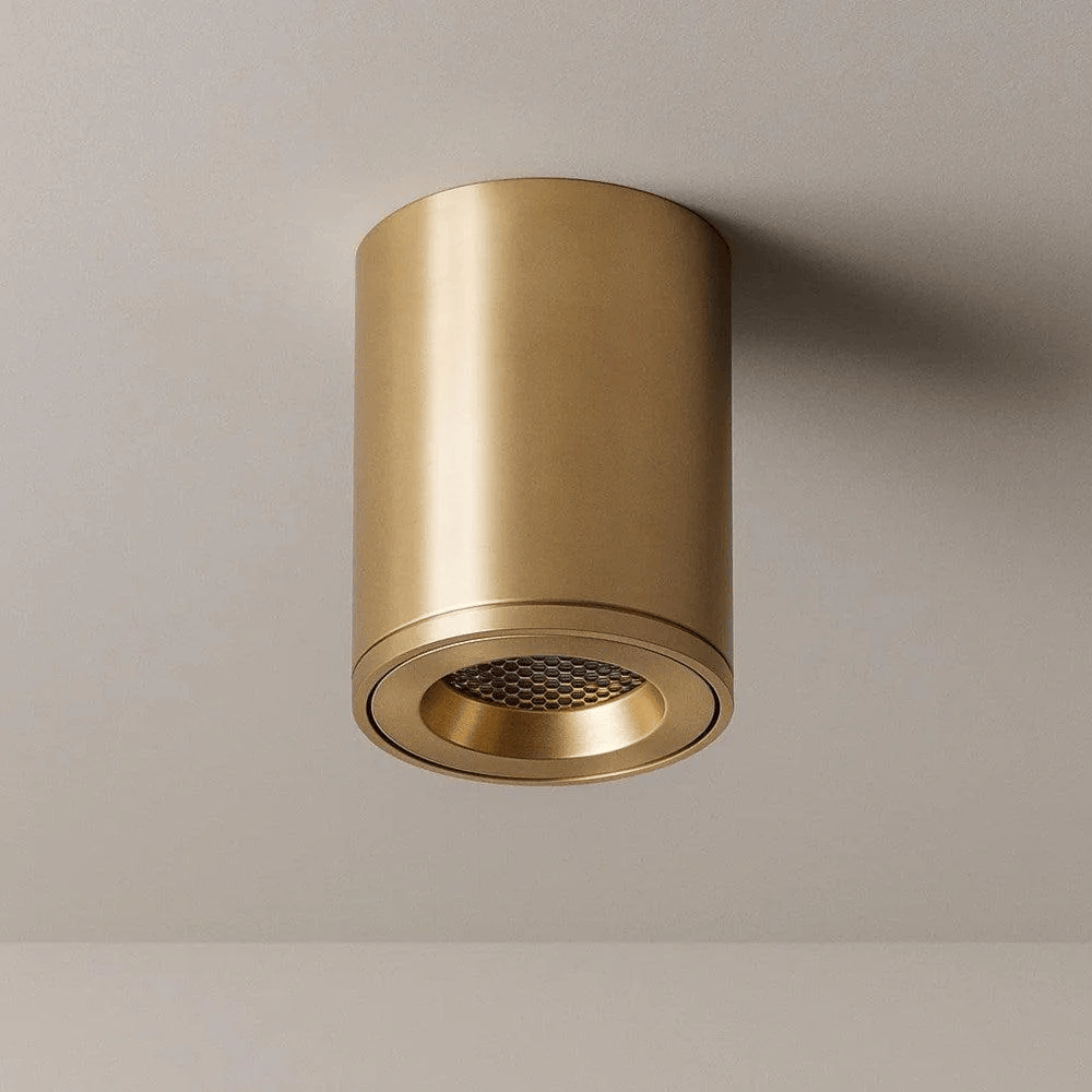 Surface Mounted Nero Solid Pure Brass LED Downlight