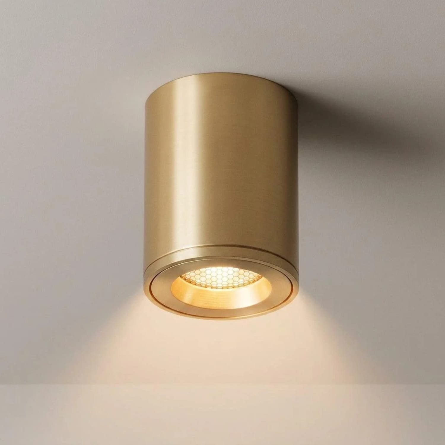 Surface Mounted Nero Solid Pure Brass LED Downlight