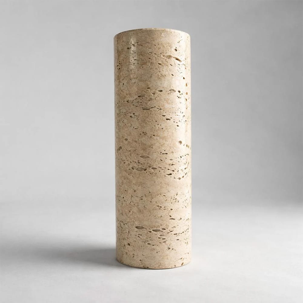 Interior Wall Light / Sconce Nest Natural Stone Fixed Down Wall Light Round