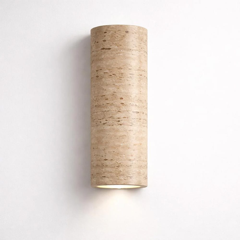 Interior Wall Light / Sconce Nest Natural Stone Fixed Down Wall Light Round