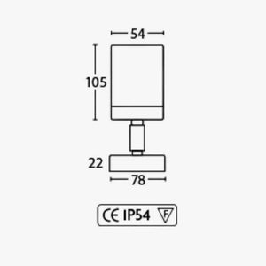 Exterior Wall Light Newport 1 Downlight- Adjustable