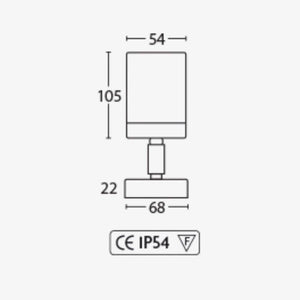 Exterior Wall Light Newport 2 Downlight- Adjustable