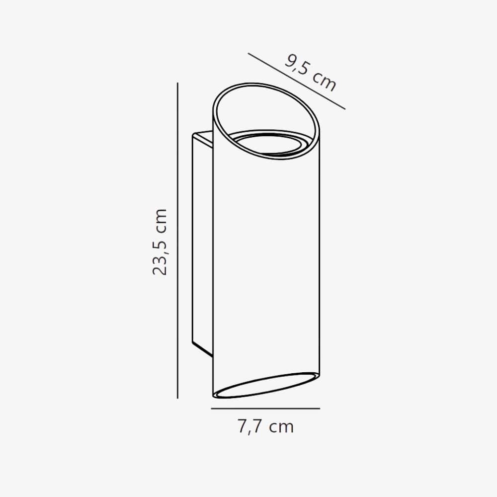 Exterior Wall Light Nico 22 Round Wall Light