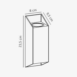 Exterior Wall Light Nico 22 Square Wall Light