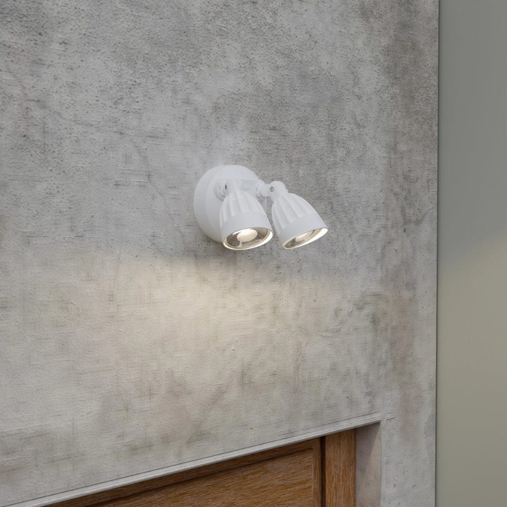 Exterior Spot & Flood Nighthawk Double LED Spotlight With Sensor
