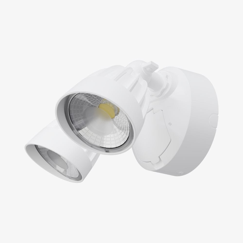 Exterior Spot & Flood Nighthawk Double LED Spotlight With Sensor