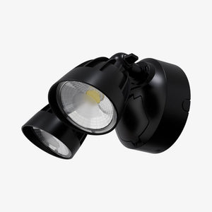 Exterior Spot & Flood Nighthawk Double LED Spotlight With Sensor