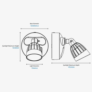 Exterior Spot & Flood Nighthawk Single LED Spotlight With Sensor