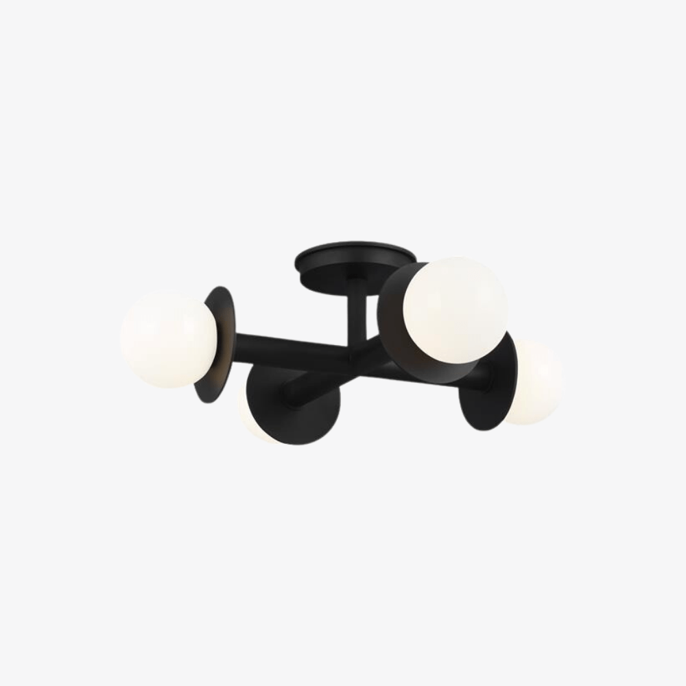 Interior Flush & Semi Flush Nodes 4L Semi Flush Mount - Midnight Black