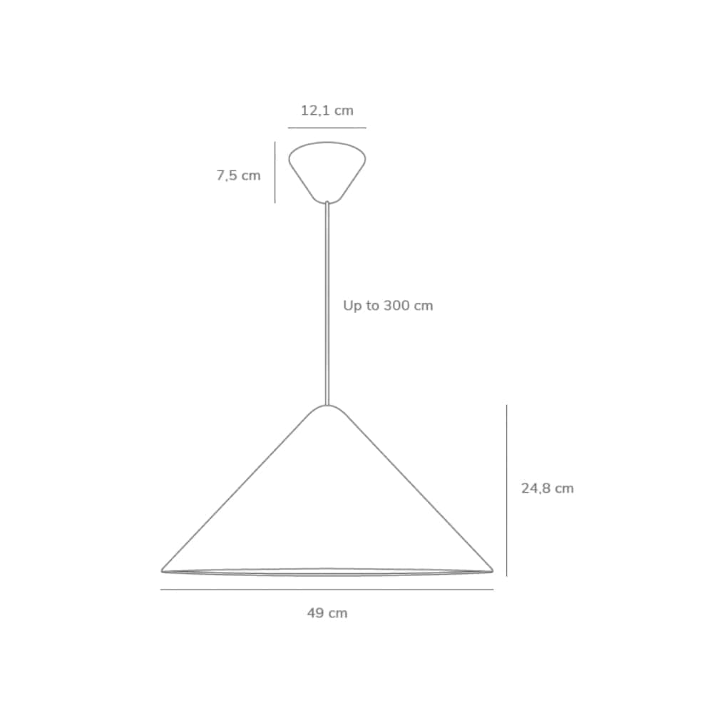 Interior Pendant Nono 49cm Pendant Black (Excess Stock)