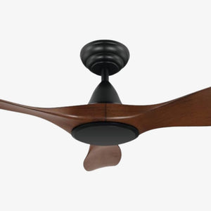 Without Light Noosa Ceiling Fan Black with Aged Elm Blades