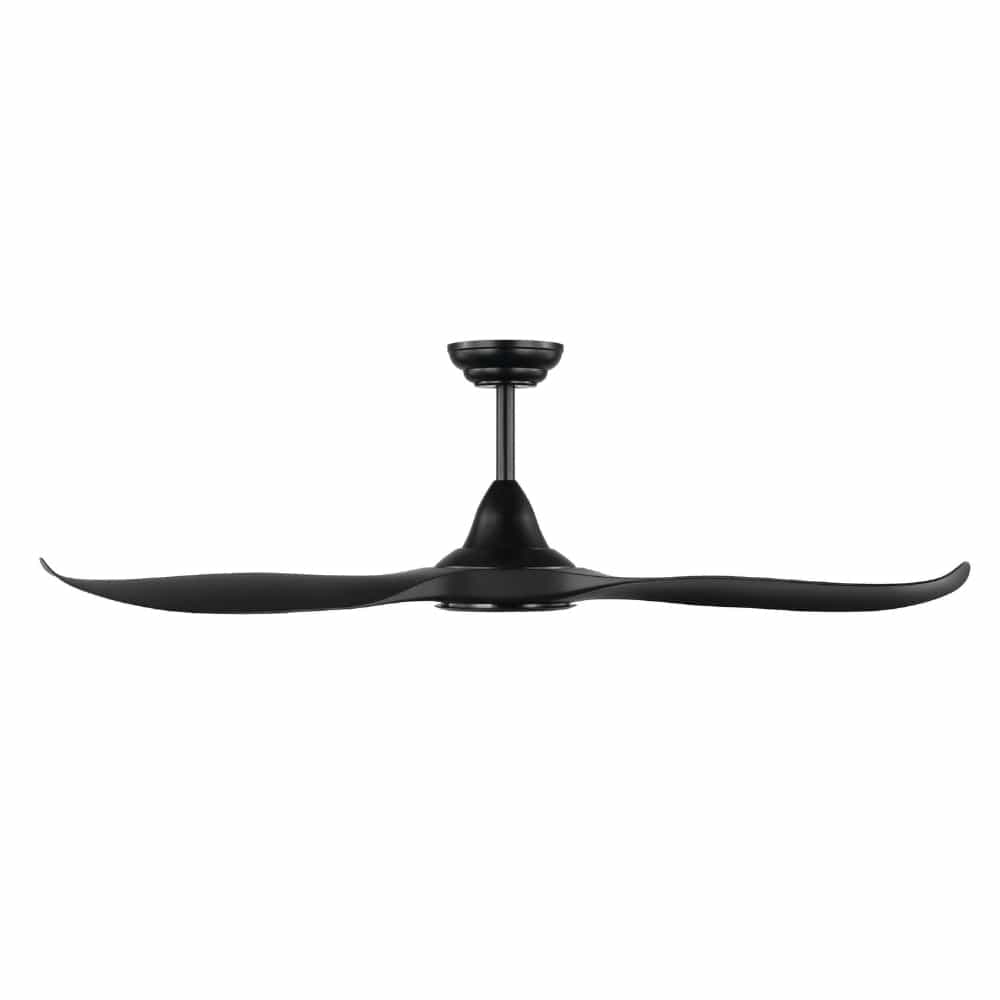 With Light Noosa Ceiling Fan Matte Black with Light