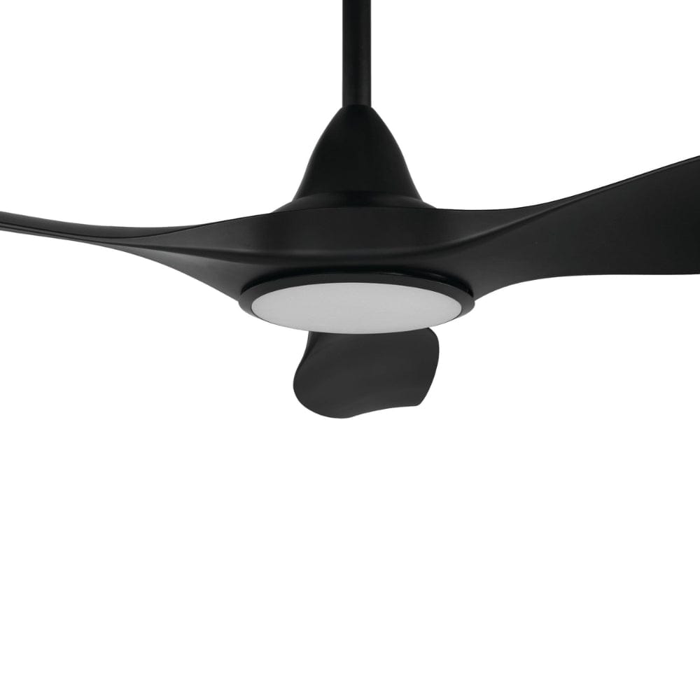 With Light Noosa Ceiling Fan Matte Black with Light