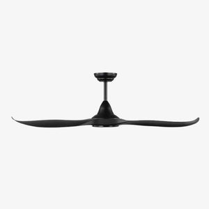 With Light Noosa Ceiling Fan Matte Black with Light