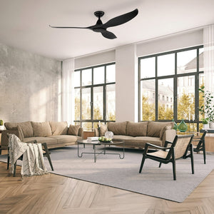 Without Light Noosa Ceiling Fan Matte Black