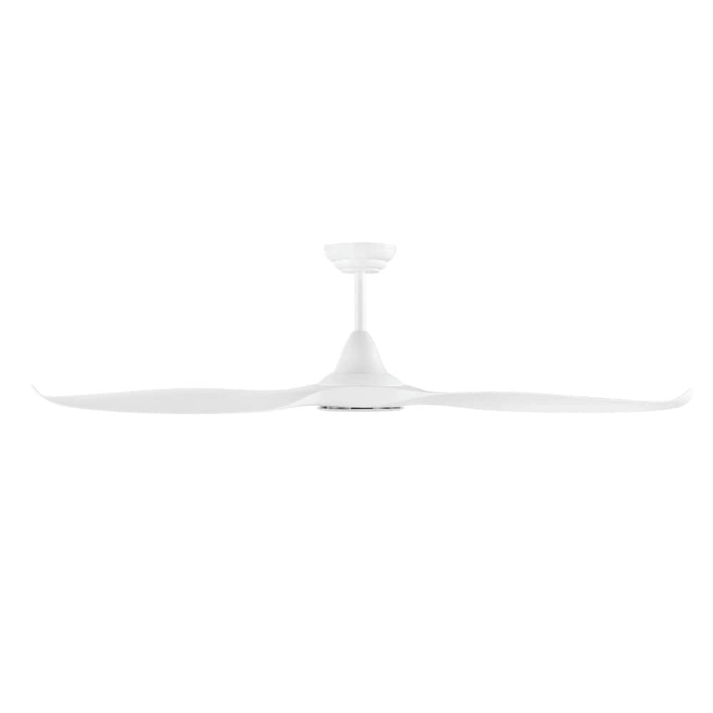 With Light Noosa Ceiling Fan Matte White with Light