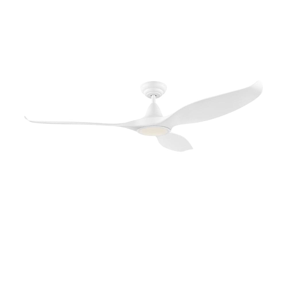 With Light Noosa Ceiling Fan Matte White with Light