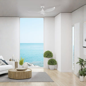 Without Light Noosa Ceiling Fan Matte White