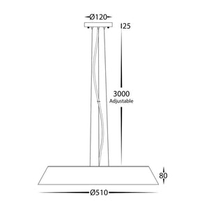 Interior Pendant Noyer Walnut Timber LED Pendant