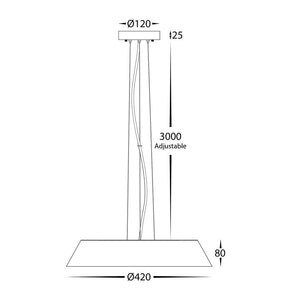 Interior Pendant Noyer Walnut Timber LED Pendant