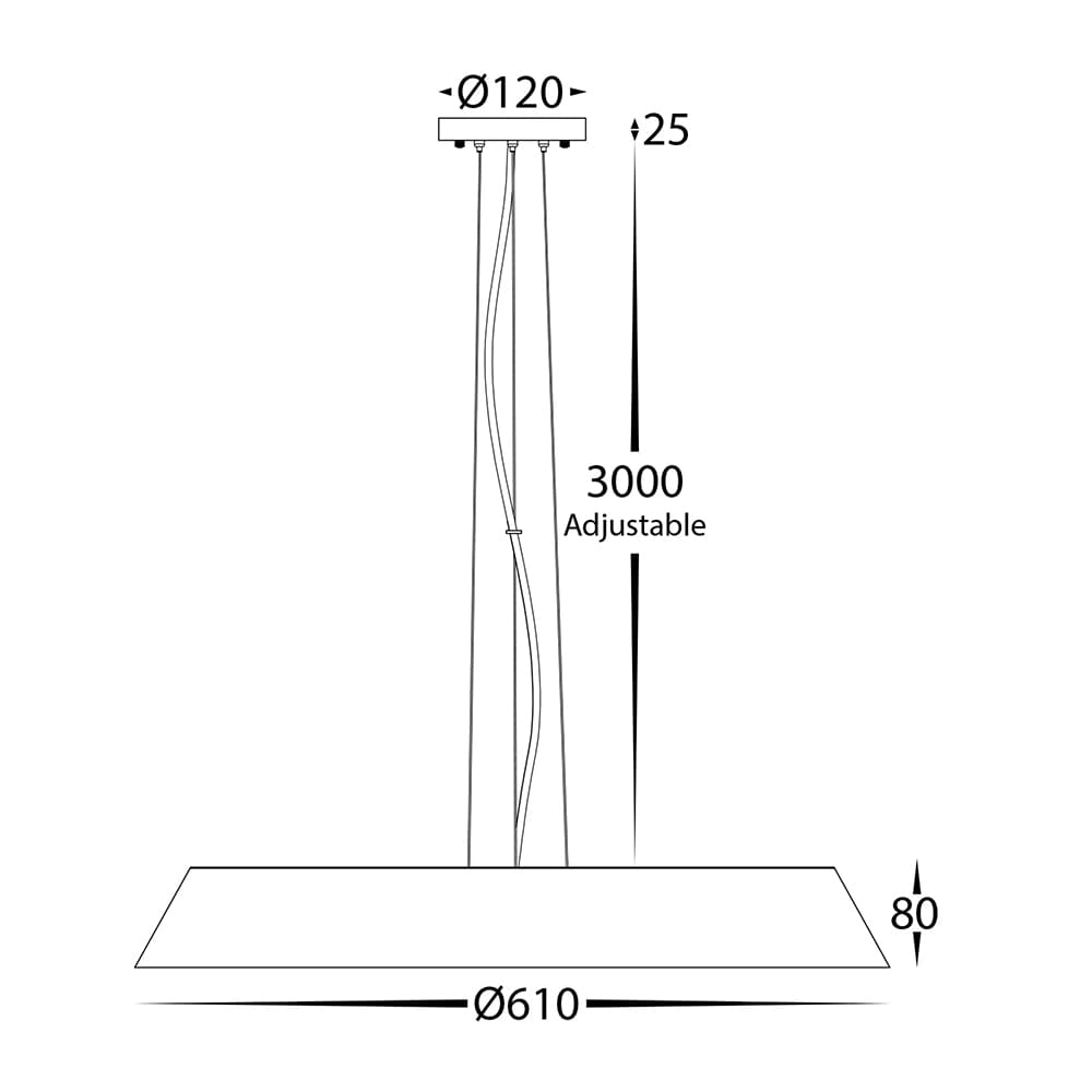 Interior Pendant Noyer Walnut Timber LED Pendant