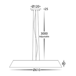 Interior Pendant Noyer Walnut Timber LED Pendant